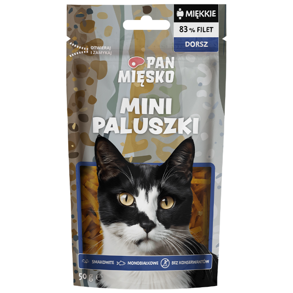 Pan Mięsko Kot Przysmak - Mini Paluszki Dorsz