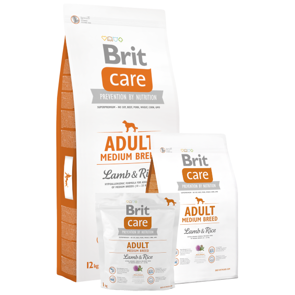 Brit Care Adult Medium Breed Lamb & Rice