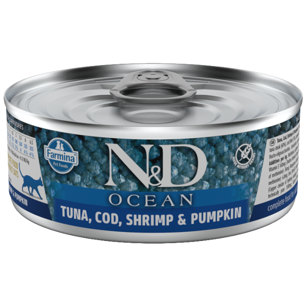 Farmina Cat N&D Ocean Tuna, Cod, Shrimp & Pumpkin Adult