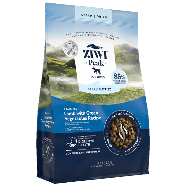 Ziwi Peak Steam & Dried Lamb with Green Vegetables Recipe