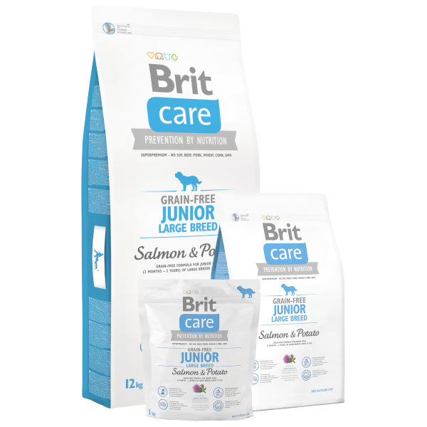 Brit Care Grain Free Junior Large Salmon & Potato