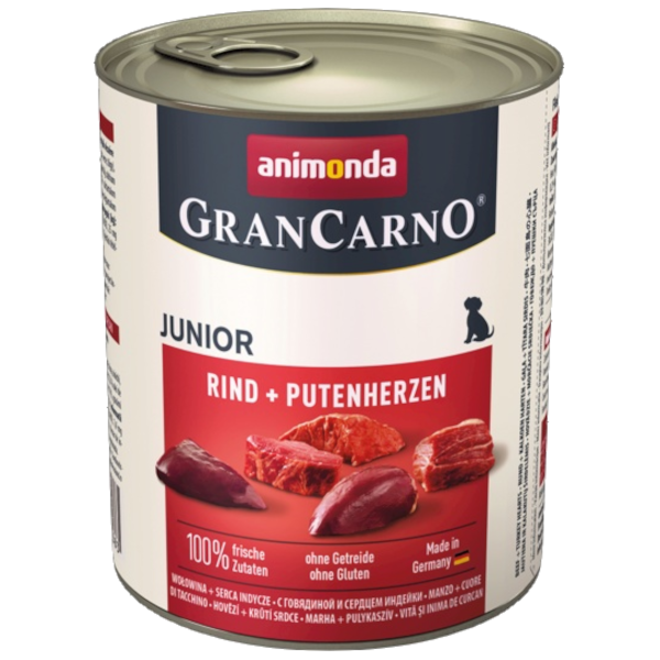 Animonda GranCarno Junior Rind + Putenherzen