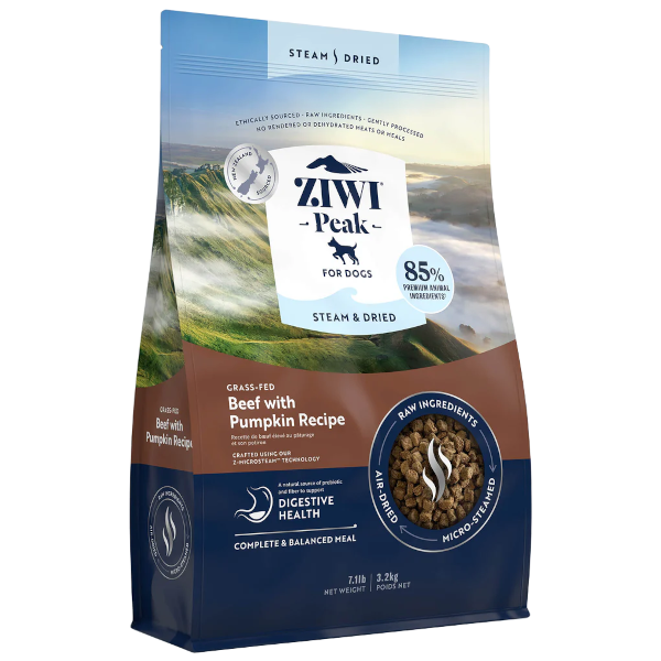 Ziwi Peak Steam & Dried Beef with Pumpkin Recipe