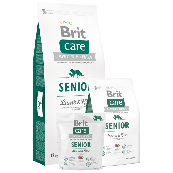 Brit care senior deals lamb & rice